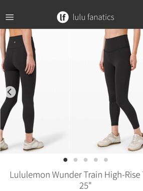 lululemon Wunder Train High-Rise Tight 25" -Black